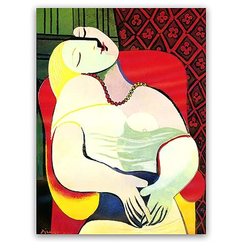 Yomcut Pablo Picasso Wandkunst Leinwand – Der Traum Kunstdruck – Picasso-Poster – Abstrakte Malerei Moderne Wohnkultur für Schlafzimmer, Büro, Wohnzimmer, ungerahmt, 30 × 40 cm Yomcut Pablo Picasso Wandkunst Leinwand – Der Traum Kunstdruck – Picasso-Poster – Abstrakte Malerei Moderne Wohnkultur für Schlafzimmer, Büro, Wohnzimmer, ungerahmt, 30 × 40 cm von Yomcut