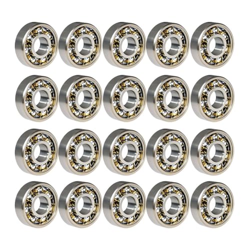 Yominerr 100 Stück 608 Kugellager - Hochpräzisions-Spinnerlager, Miniatur-Rillenkugellager (8 mm X 22 mm X 7 mm) von Yominerr