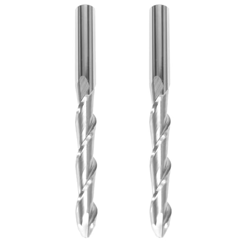Yominerr 2PCS 4 * 28 * 50mm Schaft Spiralfräser CNC Gravur Carving Fräser für Holzbearbeitungswerkzeug von Yominerr