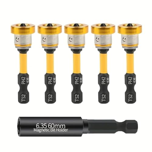 Yominerr 5pcs 50 mm Positionierungsschraubendreher Bits S2 Trockenbauschraube für Gips -Locating -Werkzeuge für Gipskarten von Yominerr