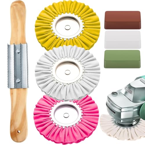 Yominerr 8 - -Polierkit Atemweg Buffing für Metall Shine Restoration Kompatibler Radpolierer Yominerr 8 - -Polierkit Atemweg Buffing für Metall Shine Restoration Kompatibler Radpolierer von Yominerr