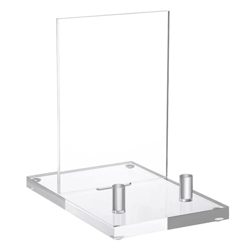 Yominerr Acryl-Staffelei mit Stiften, Ständer für Bilder, Telefon oder Kunstwerke, Transparentes Acryl Yominerr Acryl-Staffelei mit Stiften, Ständer für Bilder, Telefon oder Kunstwerke, Transparentes Acryl von Yominerr