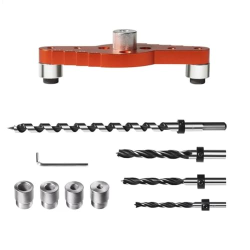Yominerr Dübellehren-Set für Schwebende Regalhalterungen (1/2 X 11,8 Bohrer), Bohrführung für Verstecktes Regal, Zentrierlochbohrer von Yominerr