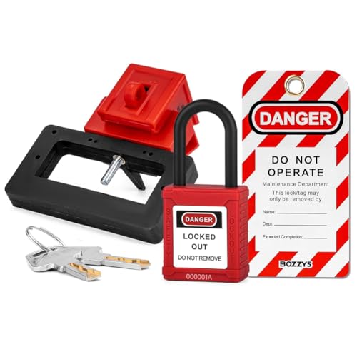 Yominerr Mittleres Klemmclip-Schalterverriegelungsgerät für 480/600 V Klemmen-Schalter Verriegelungsetikett Out C von Yominerr