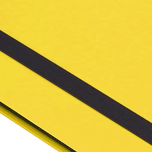 Yomiyuyr -Kartenbinder, Farbkartenbinder, 9 Pocket Trading Album, große Kapazitäts -Hülsenseiten für Spielkartenspeicher (red) (yellow) von Yomiyuyr