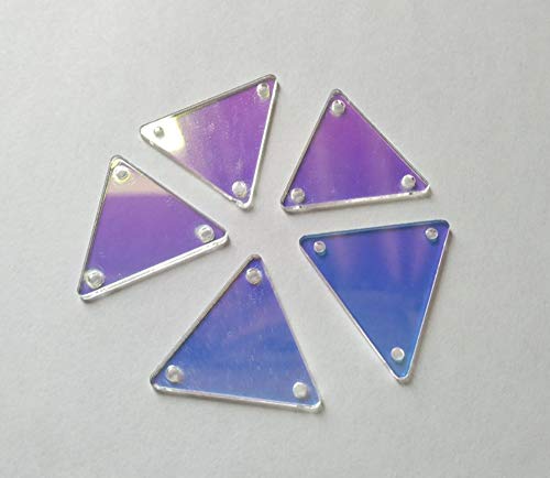 50 Stück AB-Kristall-Strasssteine zum Annähen, unregelmäßige Acryl-AB-Perlen, zum Aufnähen, Kristall-Strasssteine Triangle 25MM AB 50 Stück AB-Kristall-Strasssteine zum Annähen, unregelmäßige Acryl-AB-Perlen, zum Aufnähen, Kristall-Strasssteine Triangle 25MM AB von YongPan