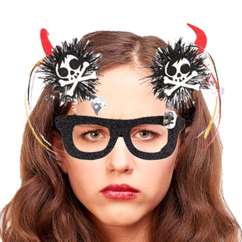 Halloween-Brille | Lustige Kostümbrille – Kostüm-Requisiten, Verkleidungsbrillen, Halloween-Dekorationen für und Mädchen von Yongany