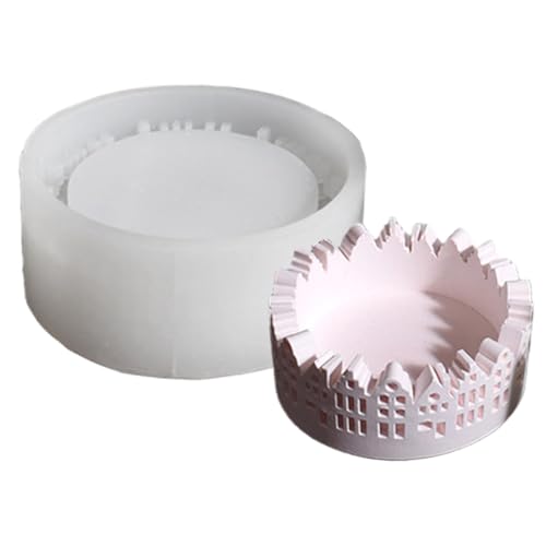 Runde Kerzenhalter-Formen, Osterhasen-Kerzenhalter-Form, für Kinder und Erwachsene, leicht zu lösen, Gießform für Tischdekorationen für Desserts, Seife von Yongany