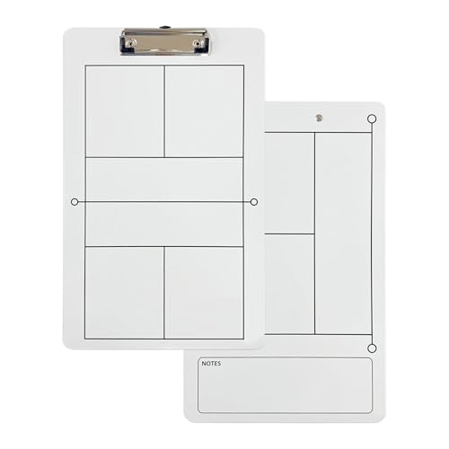 Yongany Löschbares Whiteboard, Pickleball-Zeichen-Klemmbrett für Coaching, PVC-Schiene, Zubehör für das tägliche Training und Wettbewerb vor Ort Yongany Löschbares Whiteboard, Pickleball-Zeichen-Klemmbrett für Coaching, PVC-Schiene, Zubehör für das tägliche Training und Wettbewerb vor Ort von Yongany