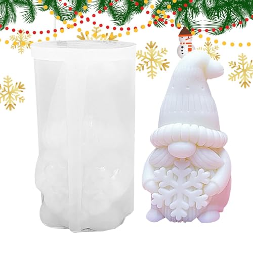 Zwergen-Kerzenformen, Epoxidharz-Ornament-Form, Desktop-Ornament, Betonformen, Kerzenherstellung, Silikonform für Weihnachtsdekoration von Yongany