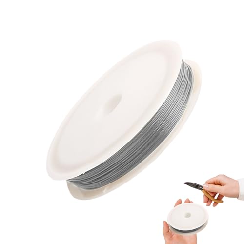 Yongmcxhhj Perlendraht,Metallfaden Für Schmuckarmbänder - Flexible Schnur für Armbänder Halsketten Anfänger Bastler Handarbeit von Yongmcxhhj