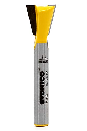 YONICO Schwalbenschwanz-Fräser-Bit, 14 Grad x 1/2 Zoll, 1/4 Zoll Schaft, 14114q YONICO Schwalbenschwanz-Fräser-Bit, 14 Grad x 1/2 Zoll, 1/4 Zoll Schaft, 14114q von Yonico