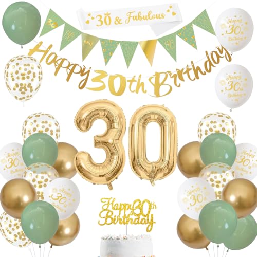 Yontree 30 Jahre Geburtstag Deko Geburtstagsparty Geburtstagsfeier deko für Mann und Frau Yontree 30 Jahre Geburtstag Deko Geburtstagsparty Geburtstagsfeier deko für Mann und Frau von Yontree