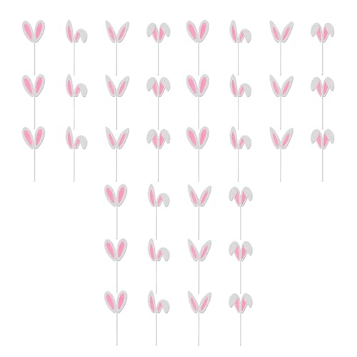Yonuaret Cupcake Topper,Ostern Kuchen Topper, Hasen-Kuchendekorationen, dekorativer Hasenohren-Kuchenaufsatz, Osterhasen-Dekorationen. Lustige Osterkuchendekoration für Heimpartys Yonuaret Cupcake Topper,Ostern Kuchen Topper, Hasen-Kuchendekorationen, dekorativer Hasenohren-Kuchenaufsatz, Osterhasen-Dekorationen. Lustige Osterkuchendekoration für Heimpartys von Yonuaret