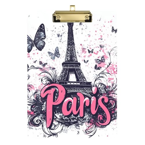 Anpassbare Paris handlich gezeichnete Klemmbrett-Ordner aus Kunststoff für 5. Klasse Klassenzimmer Essentials für Lehrer, Größe 22,9 x 30,5 cm Anpassbare Paris handlich gezeichnete Klemmbrett-Ordner aus Kunststoff für 5. Klasse Klassenzimmer Essentials für Lehrer, Größe 22,9 x 30,5 cm von Yoogain
