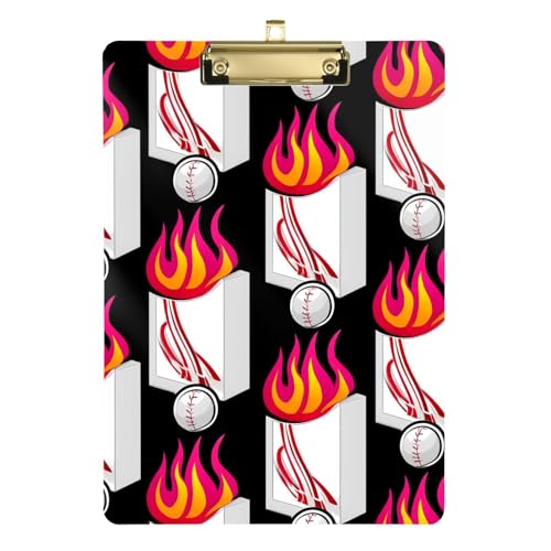 Anpassbares Klemmbrett aus Kunststoff für legale Frauen, Basketball-Trainer, Größe 22,9 x 30,5 cm, Schwarz von Yoogain