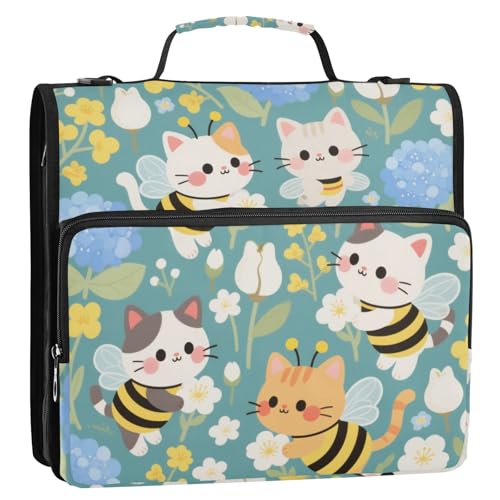 Büroordner mit 3 Ringen und Schulterriemen und Griff, tragbare Mappe mit mehreren Taschen, geeignet für die Mittelschule, 3,8 cm Büroordner mit 3 Ringen und Schulterriemen und Griff, tragbare Mappe mit mehreren Taschen, geeignet für die Mittelschule, 3,8 cm von Yoogain