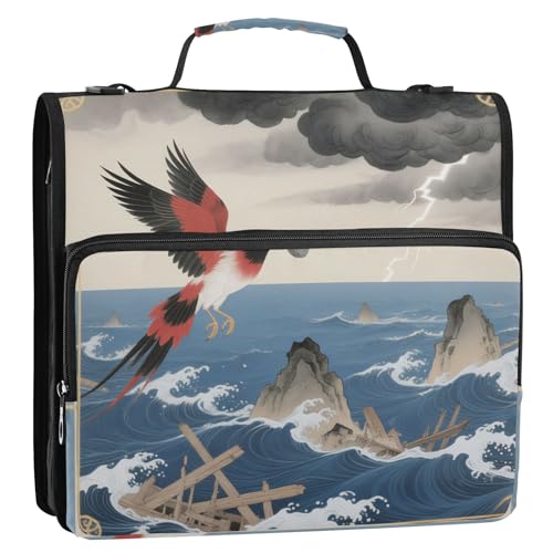 Chinese Tale Jingwei 3,8 cm 3 Ringe Büroordner Organizer mit Griff Multi-Pocket Dokumentenmappe Organizer für Schule und Büro Chinese Tale Jingwei 3,8 cm 3 Ringe Büroordner Organizer mit Griff Multi-Pocket Dokumentenmappe Organizer für Schule und Büro von Yoogain