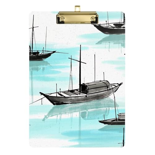 Klemmbrett mit chinesischer Tinte, personalisierbar, grün, transparent, für Fußball, Softball, Coaching, Größe 22,9 x 30,5 cm von Yoogain