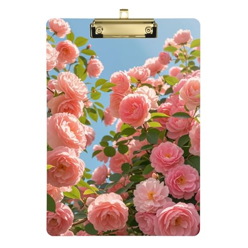 Personalisierbarer Ordner mit Klemmbrett im Inneren, transparent, für Klemmbrett, Lehrer, Größe 22,9 x 30,5 cm von Yoogain