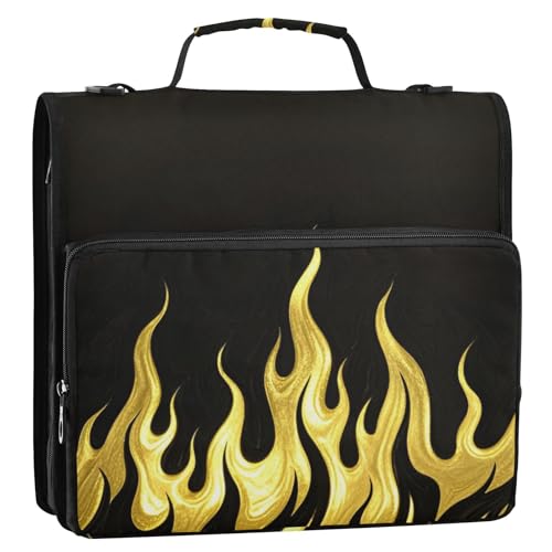 Ringbuch mit 3 Ringen, fluoreszierend, mit extra Taschen, mit Riemen, inklusive Reißverschlusstasche, tragbar, für Zuhause, Reisen, sichere Aufbewahrungstasche für Schule/Büro Ringbuch mit 3 Ringen, fluoreszierend, mit extra Taschen, mit Riemen, inklusive Reißverschlusstasche, tragbar, für Zuhause, Reisen, sichere Aufbewahrungstasche für Schule/Büro von Yoogain