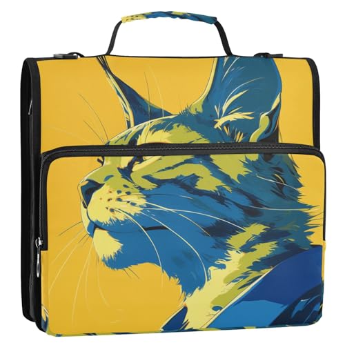 Yellow Lynx Cool Ordner-Organizer mit 3 Ringen, 3,8 cm, mit Schultergurt und Griff, inklusive Reißverschlusstasche, Dokumenten-Aufbewahrungstasche für die Schule Yellow Lynx Cool Ordner-Organizer mit 3 Ringen, 3,8 cm, mit Schultergurt und Griff, inklusive Reißverschlusstasche, Dokumenten-Aufbewahrungstasche für die Schule von Yoogain