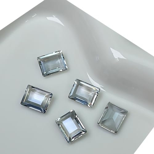 10x Nagel Strasssteine Nagelkristall Edelsteine Rechteckige Reize Klar Art Charms Art Dekorationen Für Frauen von Yooghuge