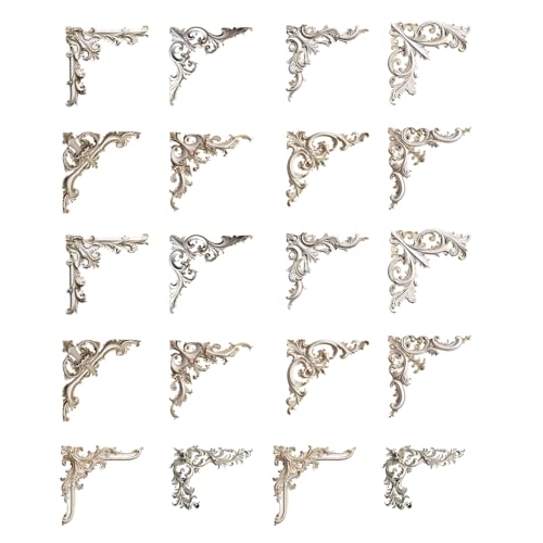 20pcs Vintage Geprägter Eckkleber Dekorativer Hintergrund Für Scrapbooking Album Journal Und Home Decoration Journal 20pcs Vintage Geprägter Eckkleber Dekorativer Hintergrund Für Scrapbooking Album Journal Und Home Decoration Journal von Yooghuge