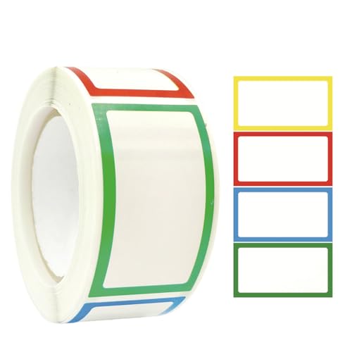 250pcs Buntes Grenzname Bezeichnungen Kleber Name Labels Aufkleber 1.77x1inch Kleidungsetiketten Für Kindertagesstätte Und Schule von Yooghuge
