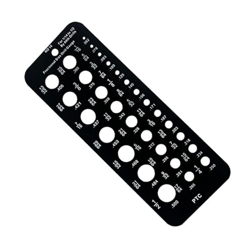 29 Löcher Bohrer Bit Messgerät Für Genaue Messmetrik/Zoll Bohrmaschine Bit Messgeräte Fraktionsbohrmaschine Bitgrößenanzeige von Yooghuge
