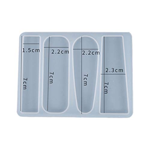 Handgefertigte Kristall Epoxidharzform Haarstift Gussharzform Art Haarklammern Barrettes Guss Silikonform von Yooghuge