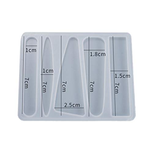 Handgefertigte Kristall Epoxidharzform Haarstift Gussharzform Art Haarklammern Barrettes Guss Silikonform von Yooghuge