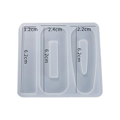 Handgefertigte Kristall Epoxidharzform Haarstift Gussharzform Art Haarklammern Barrettes Guss Silikonform von Yooghuge