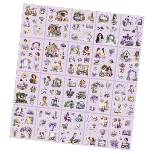 Mädchen Charakter Themen Aufkleber Dekorative Aufkleber Sammelalbum Retro Journal Stickers Girl Charakter Thema Ästhetische Dekoration Für Journal von Yooghuge