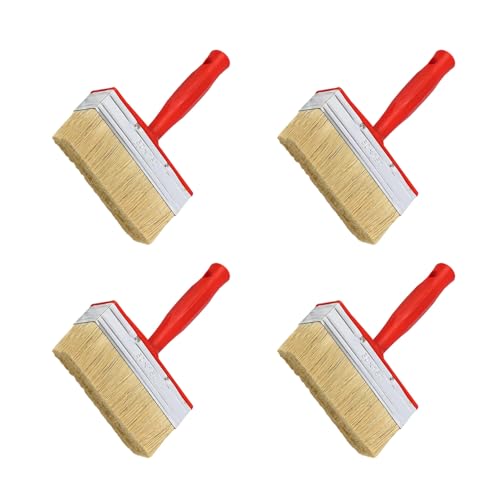 Mehrzweckbeschichtung Pinsel Set Aus 4 Natürlichen Borstenfarben Lack Applikatoren Für Wanddecks Möbel Täglich Gebrauch Wandbürsten Mehrzweckbeschichtung Pinsel Set Aus 4 Natürlichen Borstenfarben Lack Applikatoren Für Wanddecks Möbel Täglich Gebrauch Wandbürsten von Yooghuge