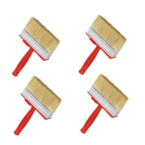 Mehrzweckbeschichtung Pinsel Set Aus 4 Natürlichen Borstenfarben Lack Applikatoren Für Wanddecks Möbel Täglich Gebrauch Wandbürsten Mehrzweckbeschichtung Pinsel Set Aus 4 Natürlichen Borstenfarben Lack Applikatoren Für Wanddecks Möbel Täglich Gebrauch Wandbürsten von Yooghuge