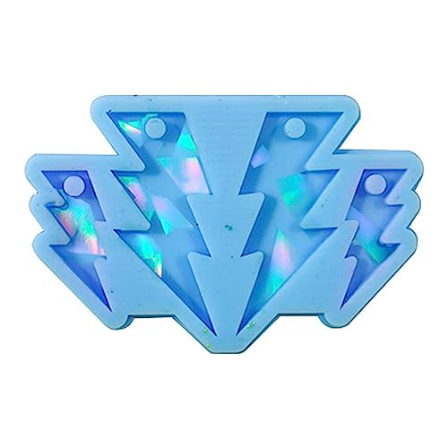 Schimmernde Schimmel Holographische Lichtnings Ohrring Pendnat Silikonform Schimmel Auffälliger Schmuck Zaubere Epoxy Silicon Für Schmuckherstellung von Yooghuge