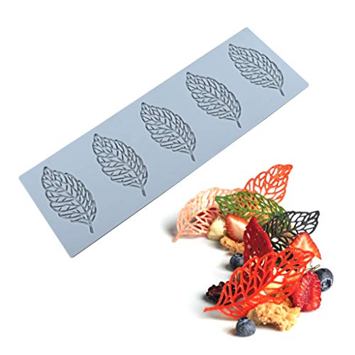 Silikone Materialien Blattform Schokoladendekoration Formen Backfondant Kuchenform Kerzenseife Formen Für Häusliche Backformen von Yooghuge