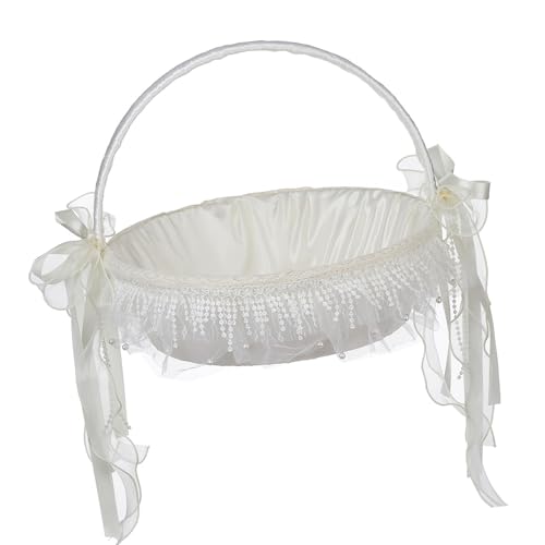 Spitzenbänder Mädchen Körbe Mit Weißem Band Perlen Korb Perfekt Für Hochzeiten Und Besondere Anlass Geschenke Brautjungfer Geschenk Spitzenbänder Mädchen Körbe Mit Weißem Band Perlen Korb Perfekt Für Hochzeiten Und Besondere Anlass Geschenke Brautjungfer Geschenk von Yooghuge