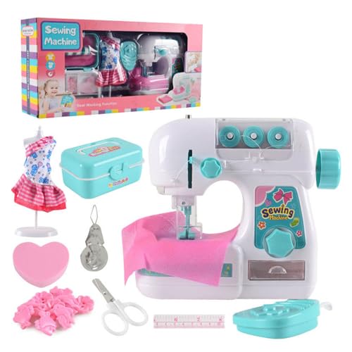 Yooghuge Mädchen Spielzeugspielhaus Set Simulation Elektrische Nähmaschine Kinder Taten Bekleidungsdesigner Mit LED Lichtnähmaschine Für Mädchen Vor von Yooghuge