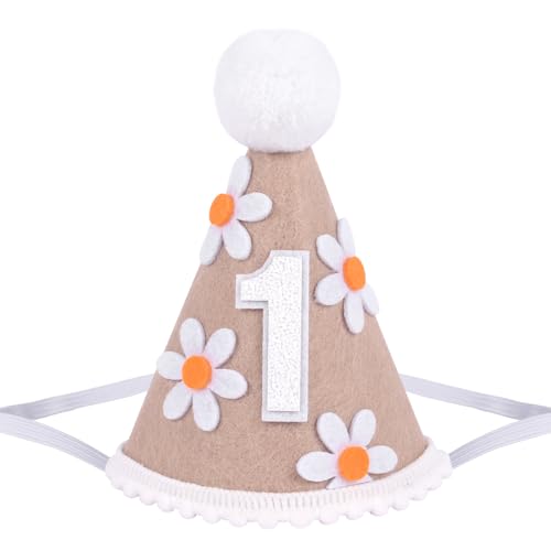 Yoolhamy 1. Geburtstag Hut für Baby Mädchen und Jungen - Handgemachte Filzkegel Erste Mütze mit Pom Pom - One Birthday Dekorationen für Cake Smash, Fotoshooting & Party Feiern Yoolhamy 1. Geburtstag Hut für Baby Mädchen und Jungen - Handgemachte Filzkegel Erste Mütze mit Pom Pom - One Birthday Dekorationen für Cake Smash, Fotoshooting & Party Feiern von Yoolhamy