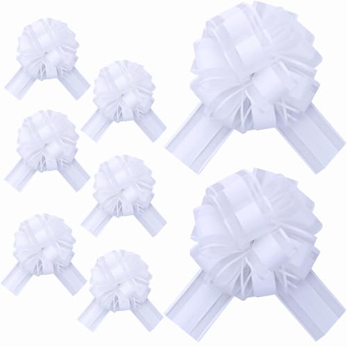 Yoolhamy Große Schleifen zum Verpacken von Geschenken, 15,2 cm in weißen Schleifen, Geschenkpapier für Körbe, Hochzeit, Valentinstag, Weihnachten, Geburtstag, Geschenkdekorationen, Ziehschleife Yoolhamy Große Schleifen zum Verpacken von Geschenken, 15,2 cm in weißen Schleifen, Geschenkpapier für Körbe, Hochzeit, Valentinstag, Weihnachten, Geburtstag, Geschenkdekorationen, Ziehschleife von Yoolhamy