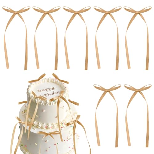 Yoolhamy Schwarze Schleifen für Tortenaufsätze, Schleifen-Dekorationen für Babyparty, Geburtstag, Hochzeit, Jahrestag, Rosa, Rot, Blau, Rose, Braun, Schleife für Geschenkverpackungen, Yoolhamy Schwarze Schleifen für Tortenaufsätze, Schleifen-Dekorationen für Babyparty, Geburtstag, Hochzeit, Jahrestag, Rosa, Rot, Blau, Rose, Braun, Schleife für Geschenkverpackungen, von Yoolhamy