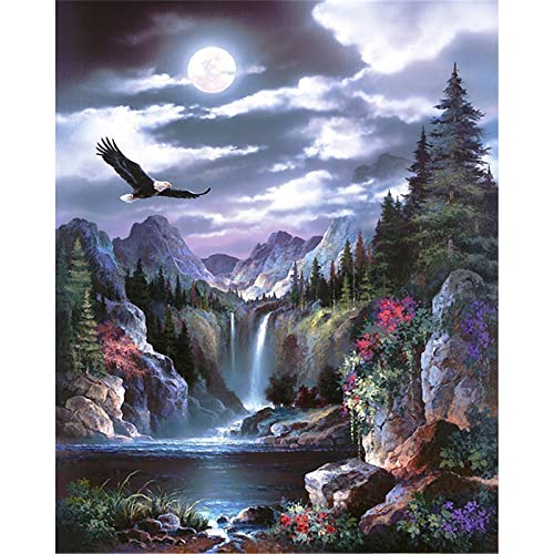 Diamond Painting Full, Landschaft Wasserfall 5D Diamant Painting Bilder, DIY Erwachsene/Kinder Malen nach Zahlen Crystal Strass Stickerei Kreuzstich Gemälde Art Home Wall Décor Round Drill 80x100cm Diamond Painting Full, Landschaft Wasserfall 5D Diamant Painting Bilder, DIY Erwachsene/Kinder Malen nach Zahlen Crystal Strass Stickerei Kreuzstich Gemälde Art Home Wall Décor Round Drill 80x100cm von Yoonqun