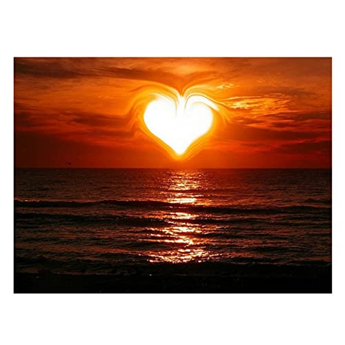Diamond Painting Set Full, Sonnenaufgang Meer 5D Diamant Painting Bilder, Erwachsene/Kinder DIY Große Stickerei Kreuzstich Leinwand Handwerk für Haus Wand Dekoratione Geschenk Round Drill 50x60cm Diamond Painting Set Full, Sonnenaufgang Meer 5D Diamant Painting Bilder, Erwachsene/Kinder DIY Große Stickerei Kreuzstich Leinwand Handwerk für Haus Wand Dekoratione Geschenk Round Drill 50x60cm von Yoonqun
