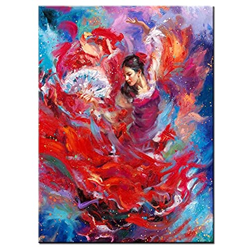 Diamond Painting kits Full Drill Flamenco-Frau,5D DIY Groß Diamant Gemälde Erwachsene Kristall Strass Stickerei Kreuzstich Mosaik Leinwand Malerei Art Crafts for Home Wall Décor Round Drill,40x60cm Diamond Painting kits Full Drill Flamenco-Frau,5D DIY Groß Diamant Gemälde Erwachsene Kristall Strass Stickerei Kreuzstich Mosaik Leinwand Malerei Art Crafts for Home Wall Décor Round Drill,40x60cm von Yoonqun