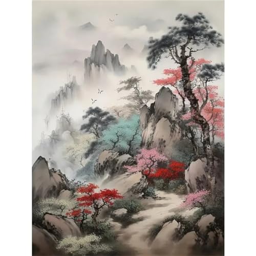 Szenerie Chinesischer Stil Malen Nach Zahlen Set,40x50cm Malen Nach Zahlen Erwachsene DIY inklusive Pinsel und Acrylfarben Handgemalt Ölgemälde Kit Startseite Wandkunst Dekoration - ohne Rahmen Szenerie Chinesischer Stil Malen Nach Zahlen Set,40x50cm Malen Nach Zahlen Erwachsene DIY inklusive Pinsel und Acrylfarben Handgemalt Ölgemälde Kit Startseite Wandkunst Dekoration - ohne Rahmen von Yoonqun