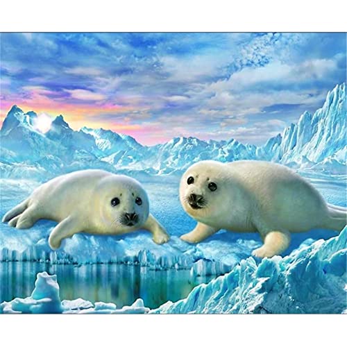 Yoonqun 5D Diamond Painting Tiere Siegel, DIY Diamant Painting kit für Erwachsene/Kinder, Diamant Gemälde Kristall Strass Stickerei Kreuzstich Leinwand Handwerk Heimwand Dekor Square Drill 25x35cm Yoonqun 5D Diamond Painting Tiere Siegel, DIY Diamant Painting kit für Erwachsene/Kinder, Diamant Gemälde Kristall Strass Stickerei Kreuzstich Leinwand Handwerk Heimwand Dekor Square Drill 25x35cm von Yoonqun