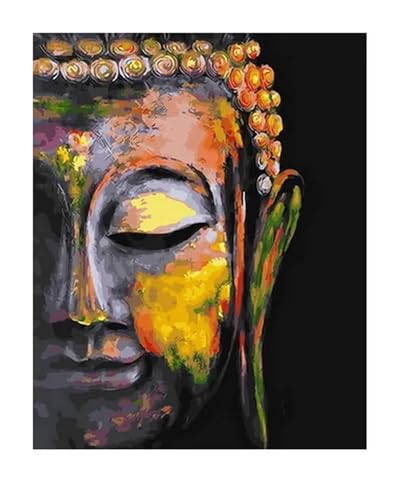 Yoonqun Buddha-Kopf Malen Nach Zahlen Set,40x50cm Malen Nach Zahlen Erwachsene DIY inklusive Pinsel und Acrylfarben Handgemalt Ölgemälde Kit Startseite Wandkunst Dekoration - mit Rahmen Yoonqun Buddha-Kopf Malen Nach Zahlen Set,40x50cm Malen Nach Zahlen Erwachsene DIY inklusive Pinsel und Acrylfarben Handgemalt Ölgemälde Kit Startseite Wandkunst Dekoration - mit Rahmen von Yoonqun