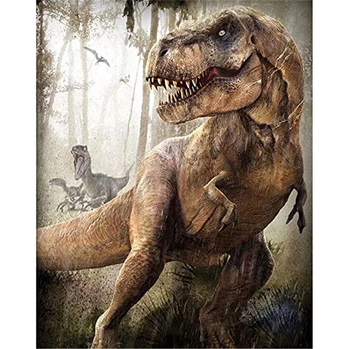 Yoonqun Diamond Painting Set Full, Dinosaurier 5D Diamant Painting Bilder, Erwachsene/Kinder DIY Große Stickerei Kreuzstich Leinwand Handwerk für Haus Wand Dekoratione Geschenk Square Drill 30x40cm Yoonqun Diamond Painting Set Full, Dinosaurier 5D Diamant Painting Bilder, Erwachsene/Kinder DIY Große Stickerei Kreuzstich Leinwand Handwerk für Haus Wand Dekoratione Geschenk Square Drill 30x40cm von Yoonqun